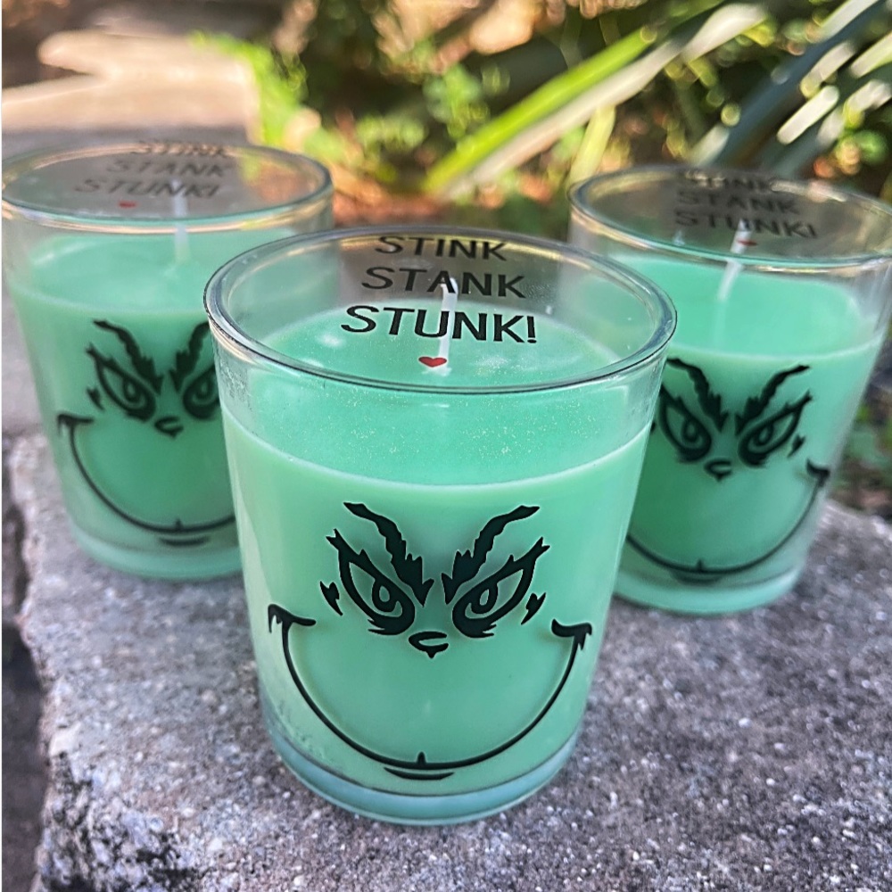 The grinch candle Christmas Candles Christmas gifts